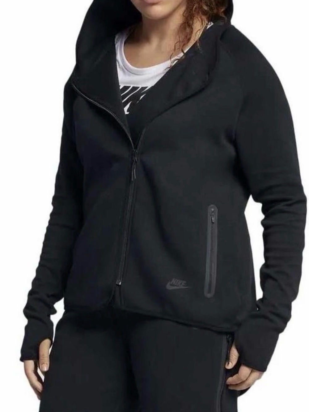 Nike Women's Tech Fleece Zip Up Hoodie Cape